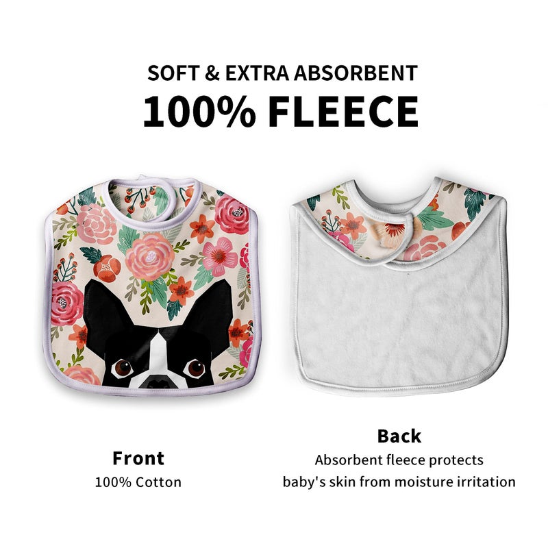 Granbey Premium Baby Bibs for Babies Boston Terrier Dog - Image 3